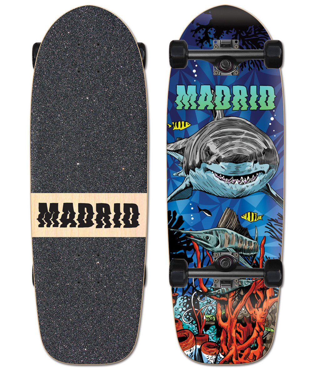 Madrid Marty Shark 29” longboard